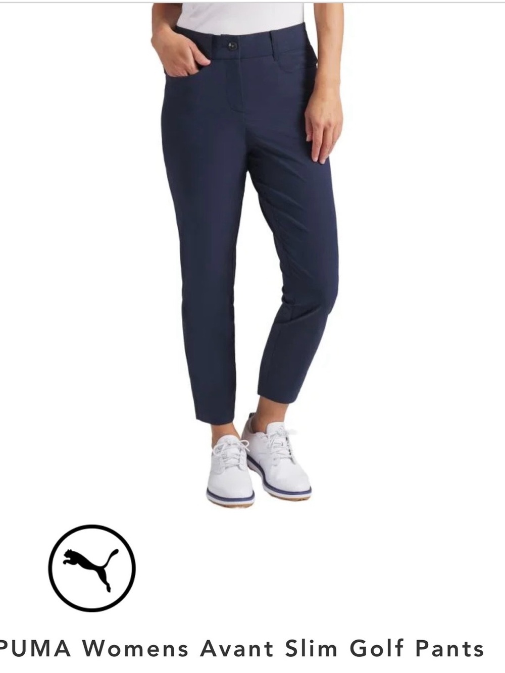 Puma Banded Waist Pull-On Stretch Golf Capris Womens Size Large